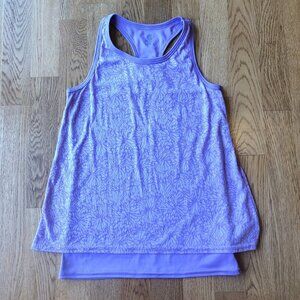 C9 Champion Girls Purple Athletic Top Layered Size Large (10-12)
